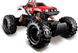 Maisto Tech R/C 4x4 Off-Road Rock Crawler Toy, Red, 32 cm, 82746