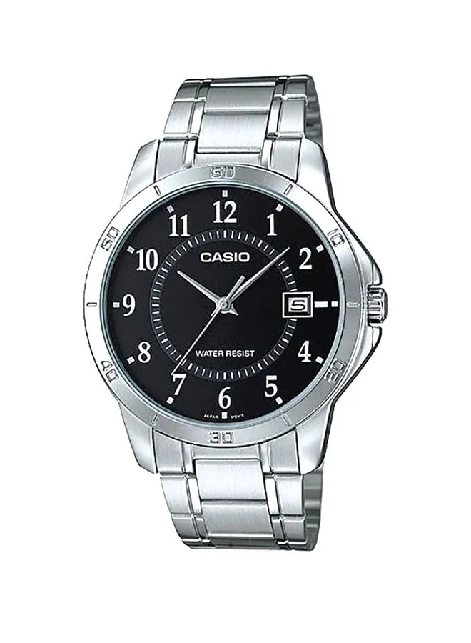 CASIO ساعة نسائية مقاومة للماء أنالوج LTP-V004D-1BUDF - 35 ملم - فضي