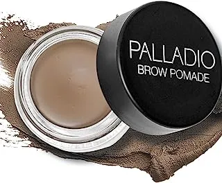 Palladio Brow Pomade Waterproof, 24 Hour Wear, Smudge Proof and Sweat Resistant Formula, Super Creamy Formula Glides on And Helps to Fill in Brows for a Dramatic, Defined, Flawless Look (Taupe)