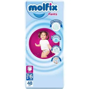 Molfix Pantes Baby Diapers - Size 6 - 15+Kg- 48 Diapers