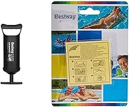 حزمة Bestway 62002 Air Hammer + رقعة إصلاح المطاطية شديدة التحمل من Bestway لـ Lilo's و Pool Float's