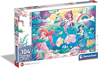 Clementoni Puzzle Gliter Under The Sea 104 Pieces