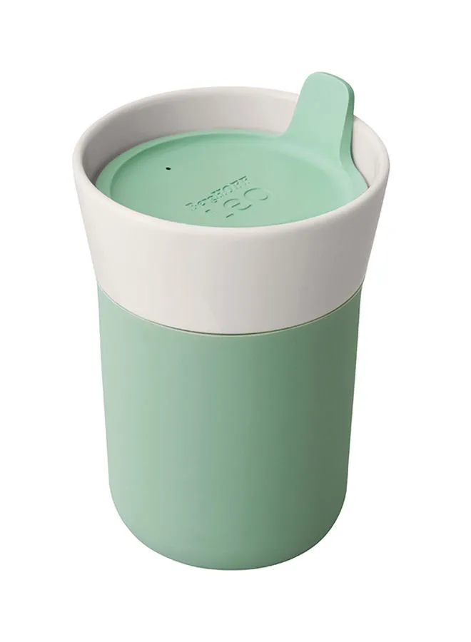 Berghoff Porcelain Travel Mug Green/White 330ml