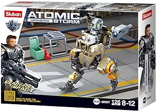 Sluban Atomic Storm(Uprising) Blocks-Af1 Armed Patrol Walker 126Pcs 8+