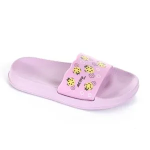 Activ Violet Lady Bugs Print Girls Slippers