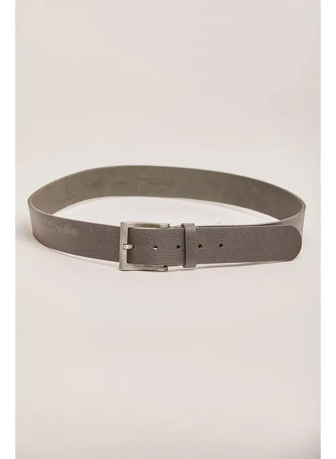 DALYDRESS Genuine Leather Casual Belt Plain With Single Prong Buckle For Men