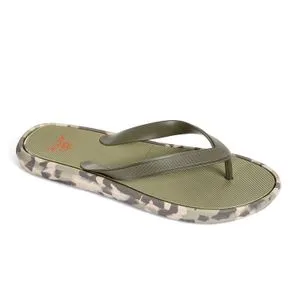 Activ Camouflage Pattern One Thong Olive Slippers