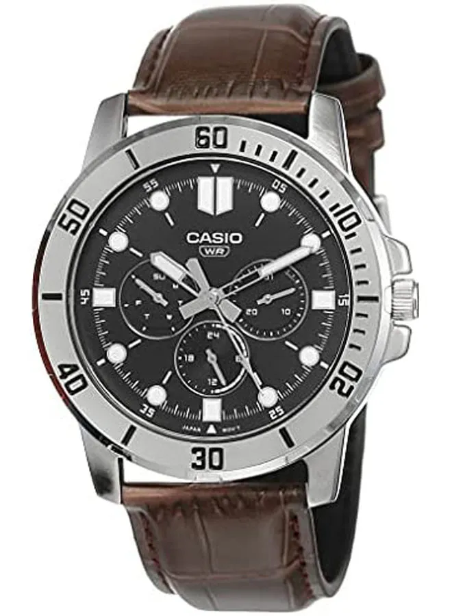 CASIO Rubber Chronograph Watch MTP-VD300L-1EUDF