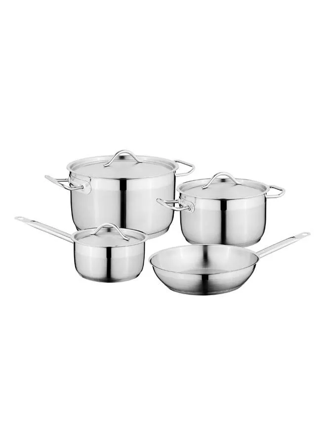 Berghoff 7-Piece Cookware Set - 1x Covered Saucepan, 1x Covered Casserole, 1x Covered Stockpot, 1x Frying Pan