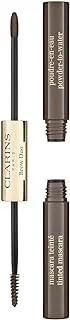 Clarins Brow Duo | 2-In-1 Brow Pencil and Tinted Brow Gel | Buildable, Powder-To-Cream Formula Sculpts, Defines and Fills In Brows | Tinted Gel Tames, Shades and Sets Brow In Place For Up To 12 Hours