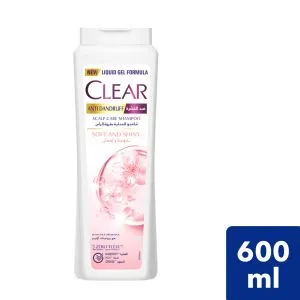 Clear Soft and Shiny Anti-Dandruff Shampoo for Women - 600 ml