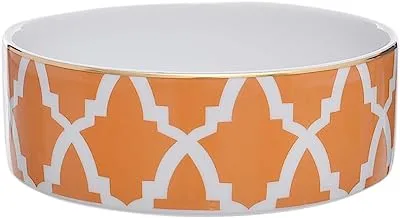 Porland Morocco Porcelain Bowl 18cm Elegant Design - Orange