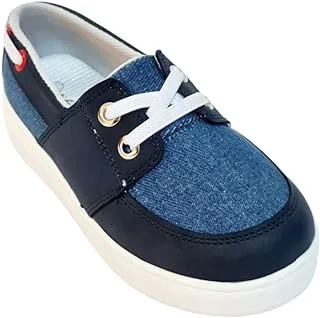 Skippy Polyurethane Sneakers For Boys-Navy&Blue-30