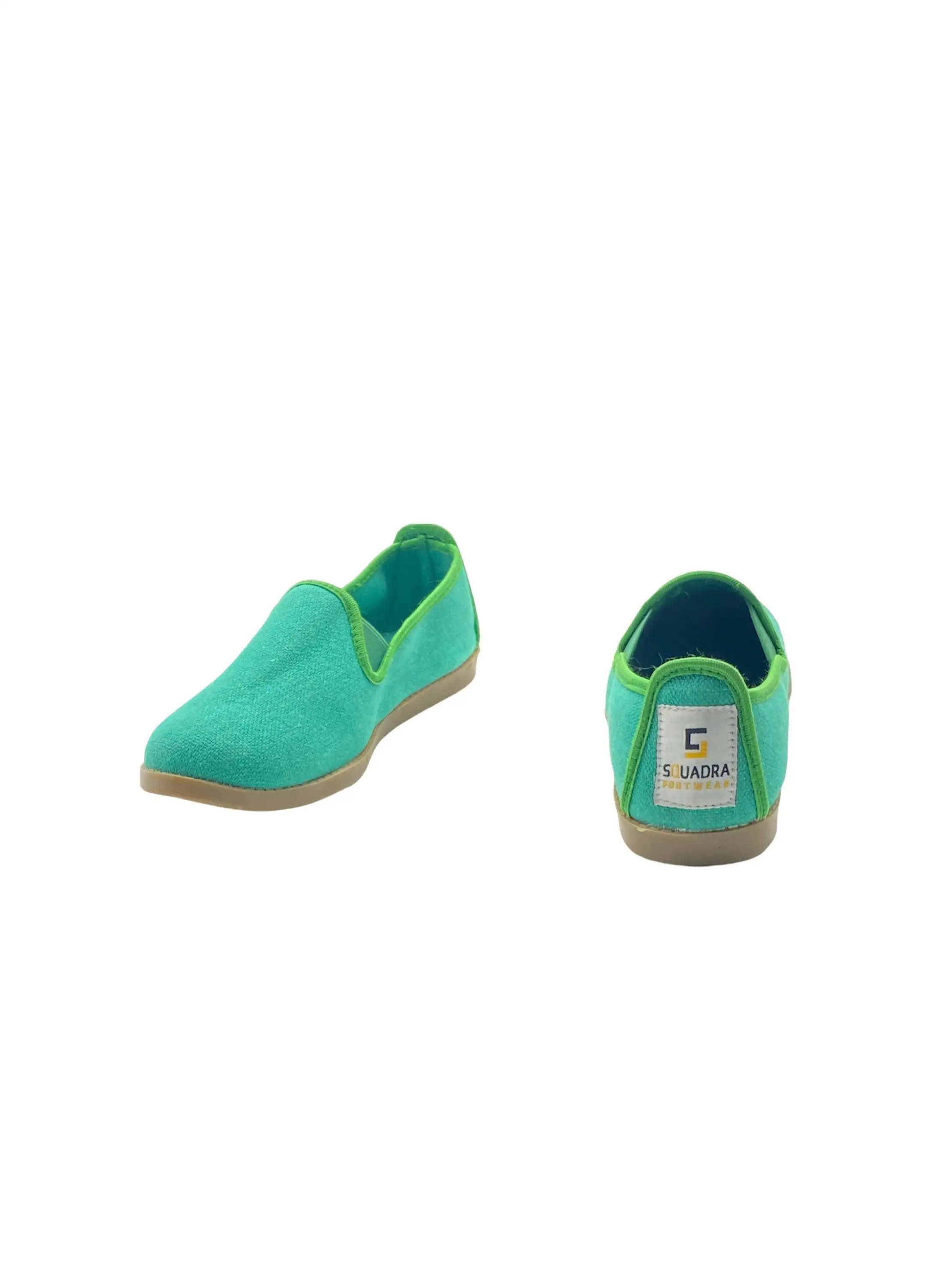 Squadra SQW015-Squadra canvas, comfortable loafers for women