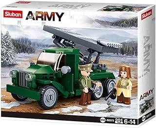 WWII SL95835 Soviet Rocket Launcher (201 Pieces), Sluban Clamping Blocks, Play Set