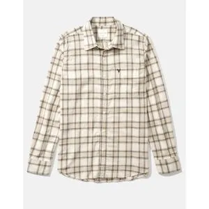 American Eagle AE Plaid Poplin Button-Up Shirt