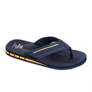 Activ Perforated One Thong Slippers - Navy Blue & Tiger Orange