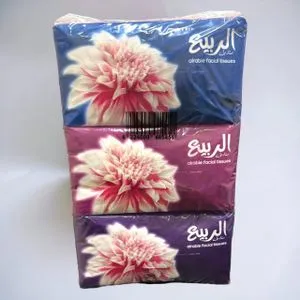 Elrabie Facial Tissues 3 Layers 3 Pack 550 Sheets Pure 100%