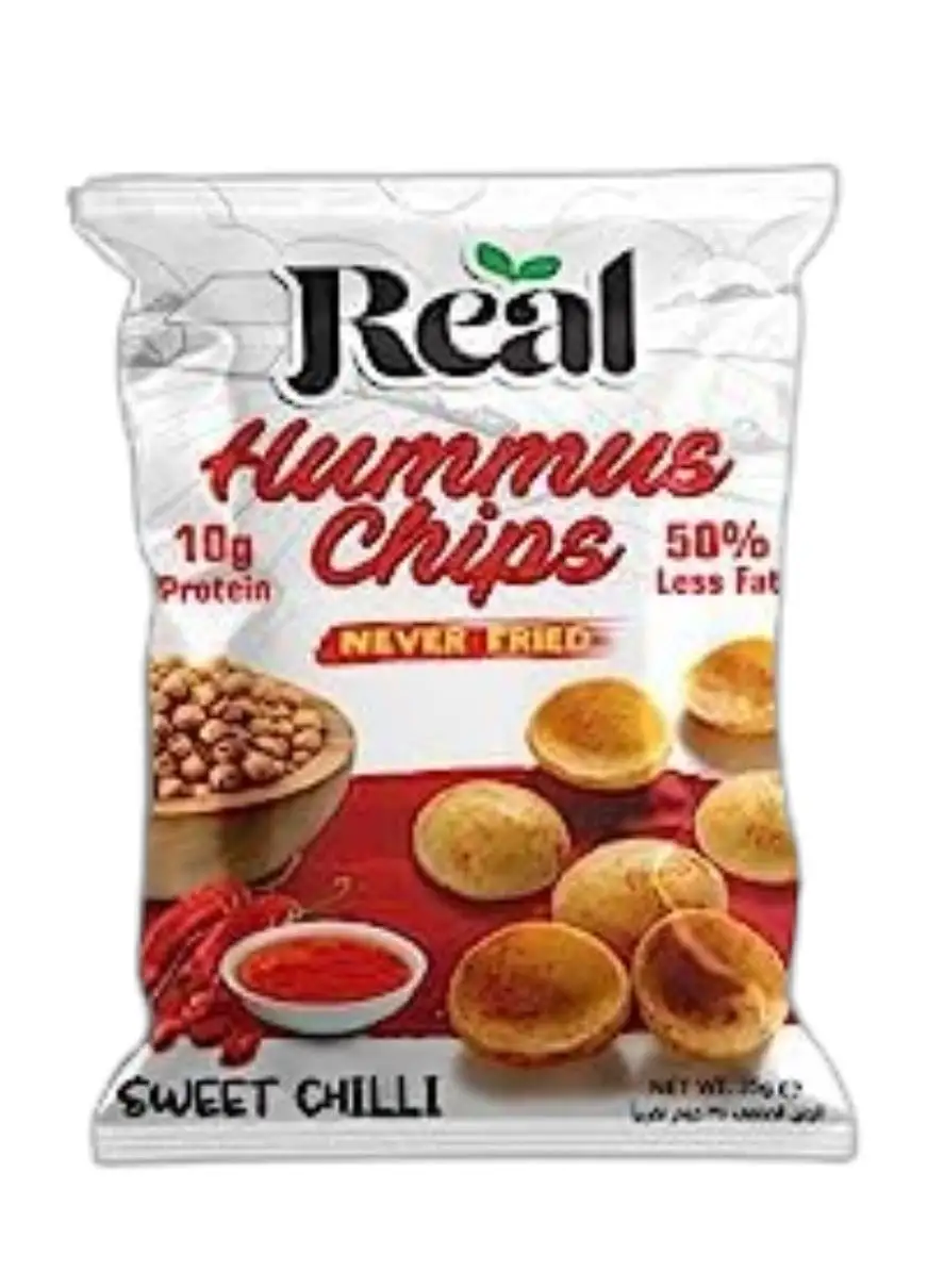 Real Protein Chickpea Chips Sweet Chili- 60 Grams