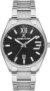 Daniel Klein Watch for Men, Quartz Movement, Analog Display, Silver Metal Strap-DK.1.13294-2