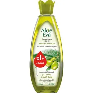 Aloe Eva Hair Oil with Aloe Vera and olive oil 300ml 10%