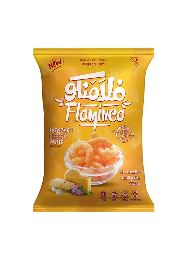 Flaminco Seasoned Cheese Puffs 38-45 Grams ( Pack Of 12 )