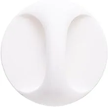 Generic Plastic Round Self-Stick Door Handle With Double Face Sticker For Home - White