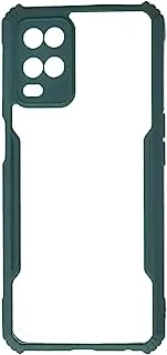 Generic Plastic Phone Protection Hard Cover With Colored Silicon Edges For Oppo A54 6.51 Inch - Green