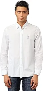 U.S. Polo Assn. Men Cotton-Regular-Full Sleeves-org Striped Shirt