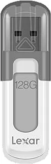 Lexar JumpDrive V100 128GB USB 3.0 Flash Drive ، رمادي (LJDV100-128ABNL)