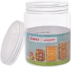 Sunpet alpine jar 2000 ml transparent with plastic lid