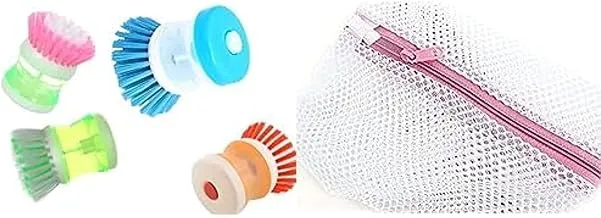 Bundle of Silicone brush baron cup bottle+Laundry Underwear Net Mesh Washing Machine Bag - 40 * 50 cm