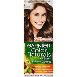 Garnier صبغة شعر كولور ناتشورالز كريم دائم للشعر - 6 أشقر غامق