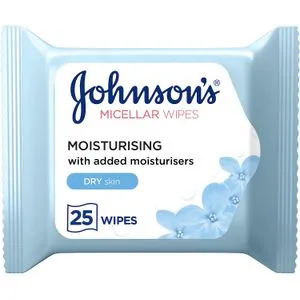 Johnson's Micellar Wipes Mosturising 25 Wipes