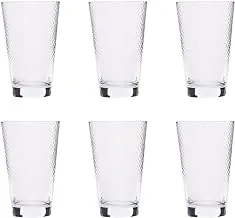 Pasabahce Petek Highball Glass 390ml Set of 6 Pieces - Clear