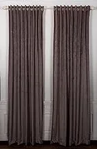 Vlevo Velvet side curtain color greige-1Panel 140 X 280 cm