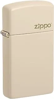 Zippo Slim Flat Sand Zippo Logo Pocket Lighter, One Size