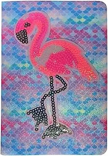 HardCover Flamingo Glitter Notebook A5/ 001