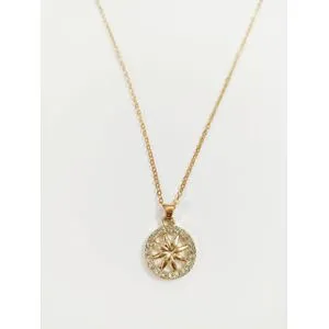 Fashionable Star Shaped Pendant Plated Necklace
