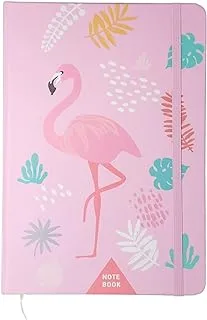 HardCover Flamingo Pink A5 Notebook With Elastic Band