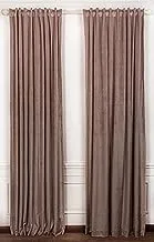 Vlevo Velvet side curtain color reddish café-1Panel 140 X 280 cm