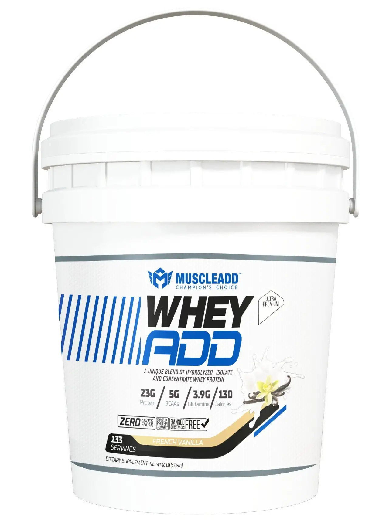 MUSCLEADD Muscle Add Whey Add-133Serv.-5kg.-French Vanilla