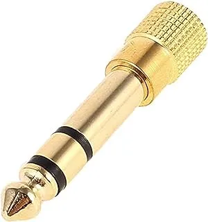 Generic Gold 1/8 3.5mm Female to 6.5mm 1/4 Male Headphone Stereo Audio Jack Adapter Plug