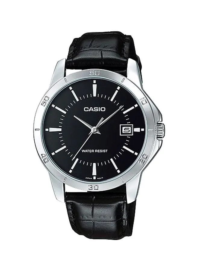 CASIO Men's Water Resistant Analog Watch MTP-V004L-1AUDF - 42 mm - Black