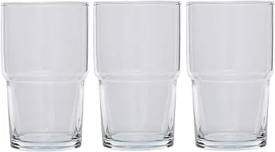 Pasabahce Hill Highball Glass 440ml Set of 3 Pieces - Clear