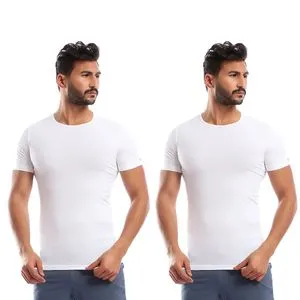 Cottonil Bundle Of TWO Round Neck Men Undershirts