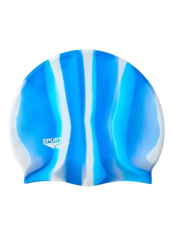 Spurt Silicone Swimming Cap In Zipper Bag