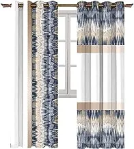 Naguib Selim M.C 328 OFFER 3D 2 Printed Curtain for Living Room and Bedroom, Multi Color, 280 * 140 cm