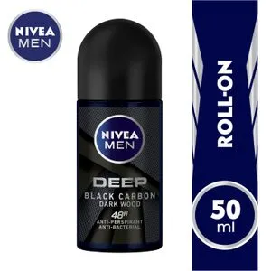 NIVEA Roll-on Deep Black Carbon - Dark Wood -50ml