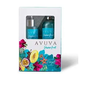 Avuva Passion Fruit Set ( Body Splash 253ml + Shower Gel 253ml )